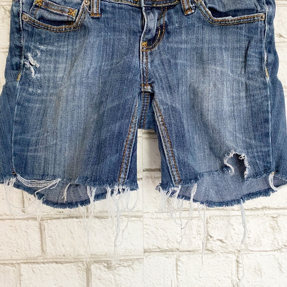 Decree Super Skinny Distressed Shorts Size 3 - Picture 2 of 6